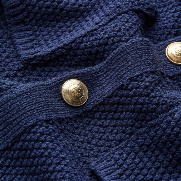 H&M Textured Knit Short Sleeve Cardigan - M - Picture 6 of 10